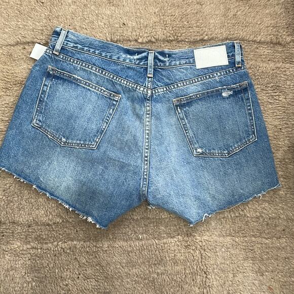 EB Denim Cross Over Jean Shorts Size 31 New Retails $195 - Picture 4 of 10